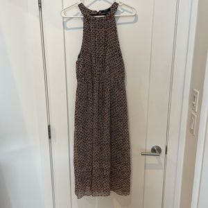 Madewell Silk Halter Mid-Calf Dress